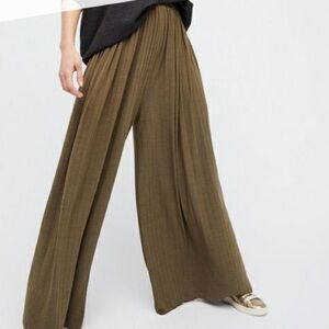 Free People Wide Leg Pants in Olive